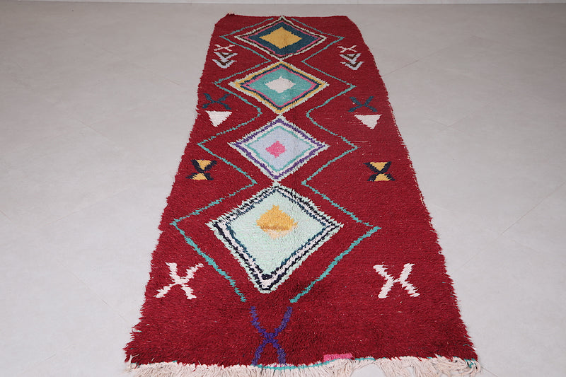 Runner moroccan rug 3.2 X 10.1 Feet