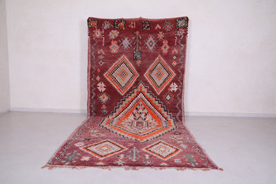 Vintage moroccan rug 5.9 X 12.6 Feet