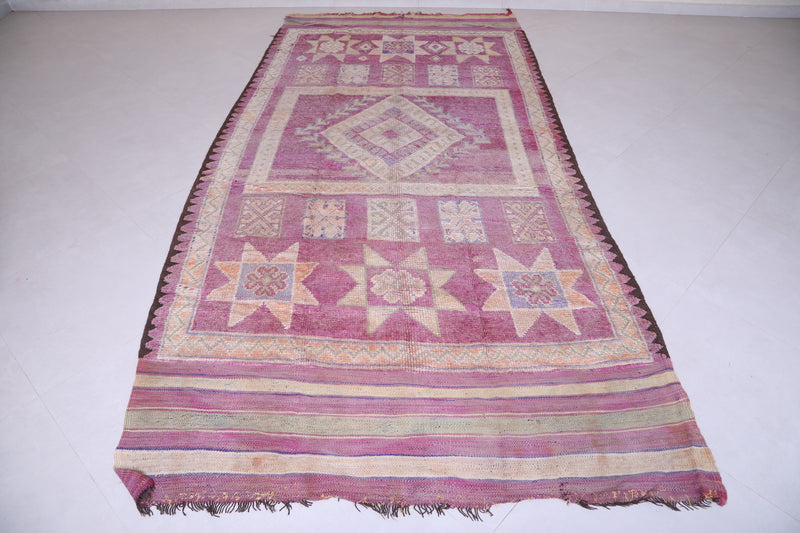 purple moroccan runner rug 5.5 X 14.4 Feet