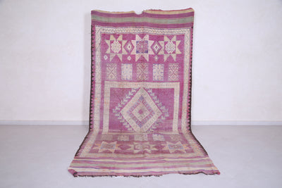 purple moroccan runner rug 5.5 X 14.4 Feet