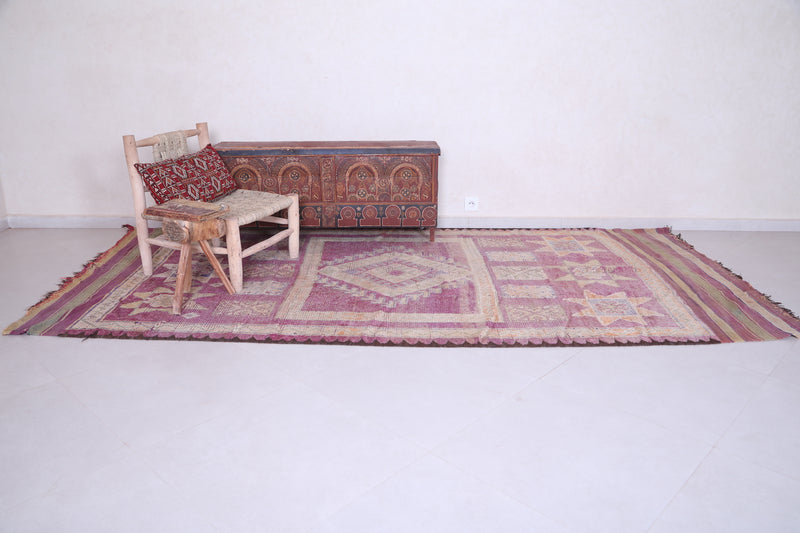 purple moroccan runner rug 5.5 X 14.4 Feet