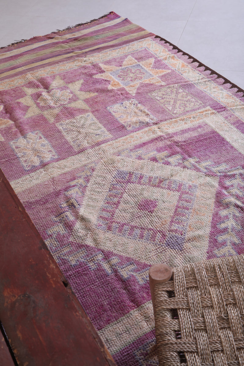 purple moroccan runner rug 5.5 X 14.4 Feet