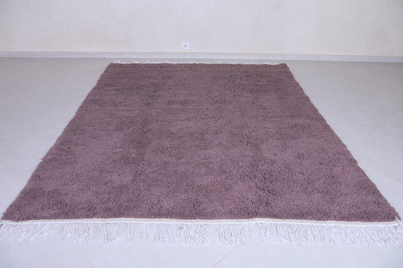 Custom Moroccan solid rug - Moroccan rug Dark purple