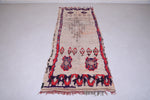 Vintage handmade runner rug 3.1 FT X 7.7 FT