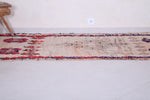 Vintage handmade runner rug 3.1 FT X 7.7 FT