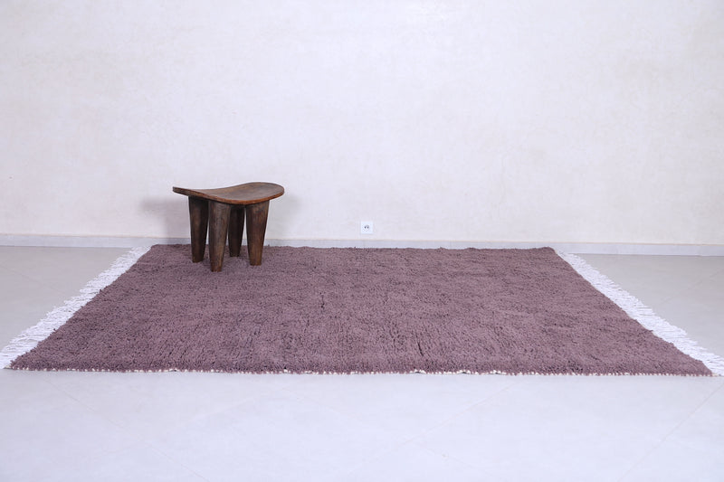 Custom Moroccan solid rug - Moroccan rug Dark purple