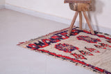 Vintage handmade runner rug 3.1 FT X 7.7 FT