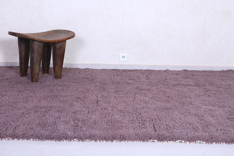 Custom Moroccan solid rug - Moroccan rug Dark purple