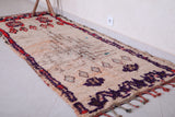 Vintage handmade runner rug 3.1 FT X 7.7 FT