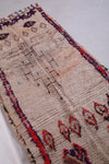 Vintage handmade runner rug 3.1 FT X 7.7 FT