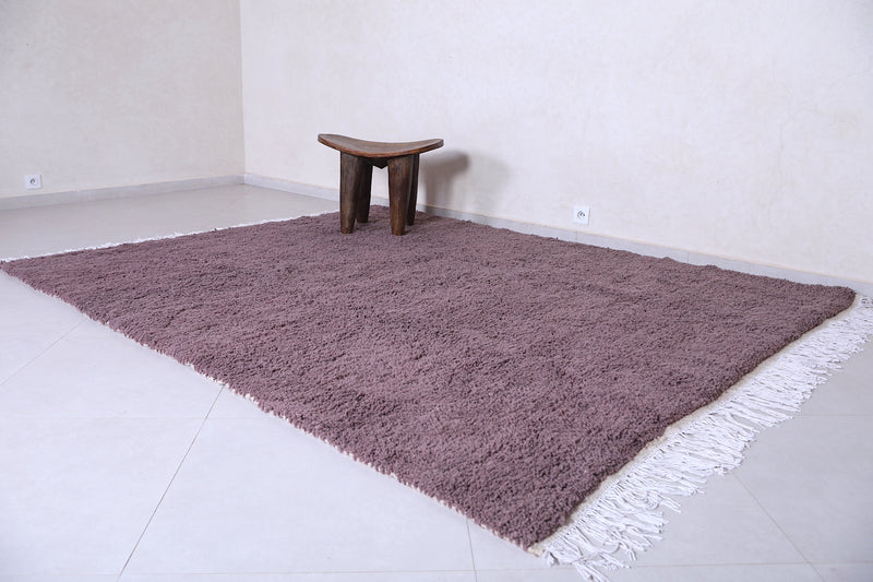 Custom Moroccan solid rug - Moroccan rug Dark purple