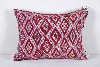 Vintage Moroccan Kilim Pillow 17.3 INCHES X 22 INCHES