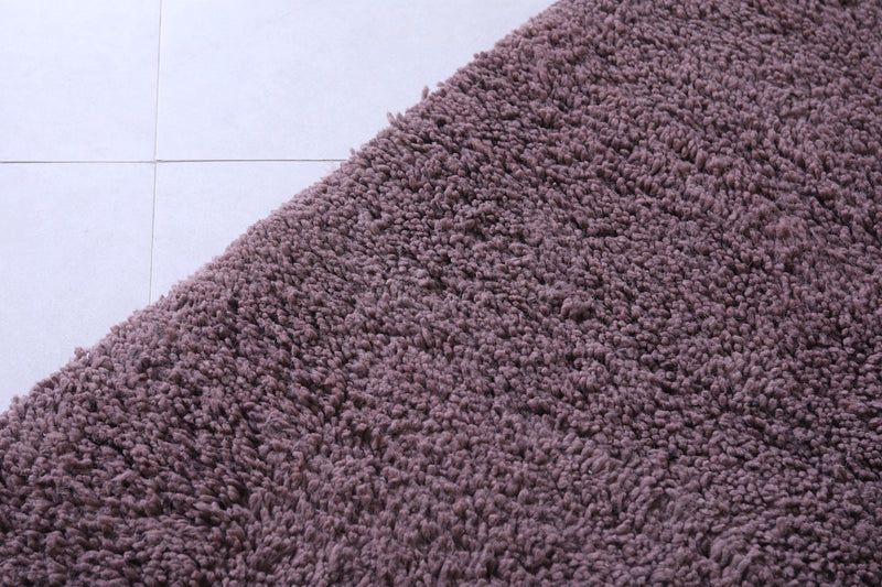 Custom Moroccan solid rug - Moroccan rug Dark purple