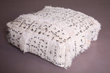 Two Moroccan handmade berber rug Poufs