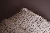 Two Moroccan handmade berber rug Poufs