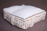 Two Moroccan handmade berber rug Poufs