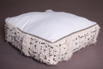 Two Moroccan handmade berber rug Poufs