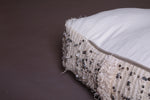 Two Moroccan handmade berber rug Poufs