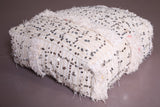 Two Moroccan handmade berber rug Poufs