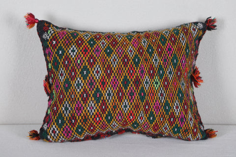 Vintage Moroccan rug pillow 13.3 INCHES X 17.3 INCHES