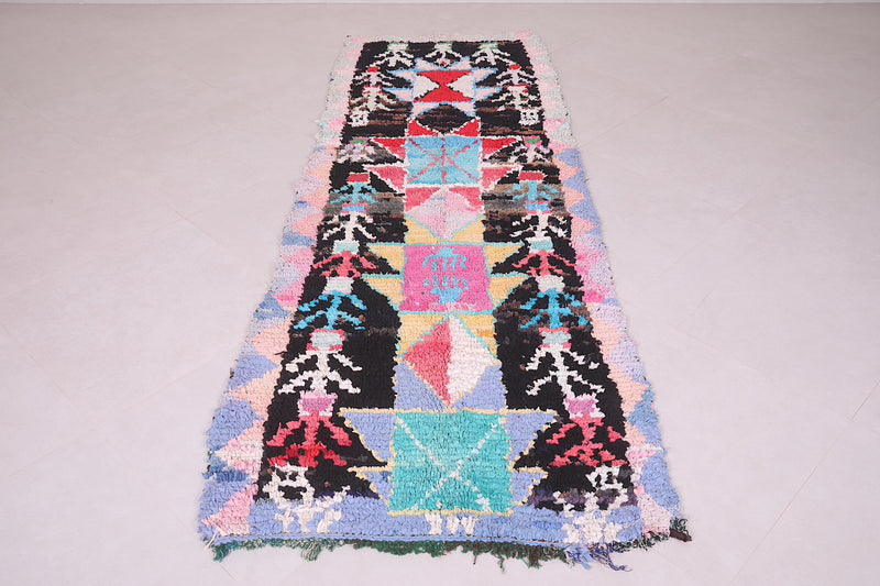 Colorful Berber runner rug 3 x 8.4 Feet