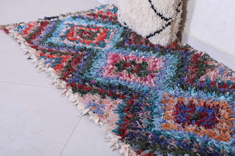 Vintage handmade moroccan berber runner rug  2.5 FT X 6.6 FT