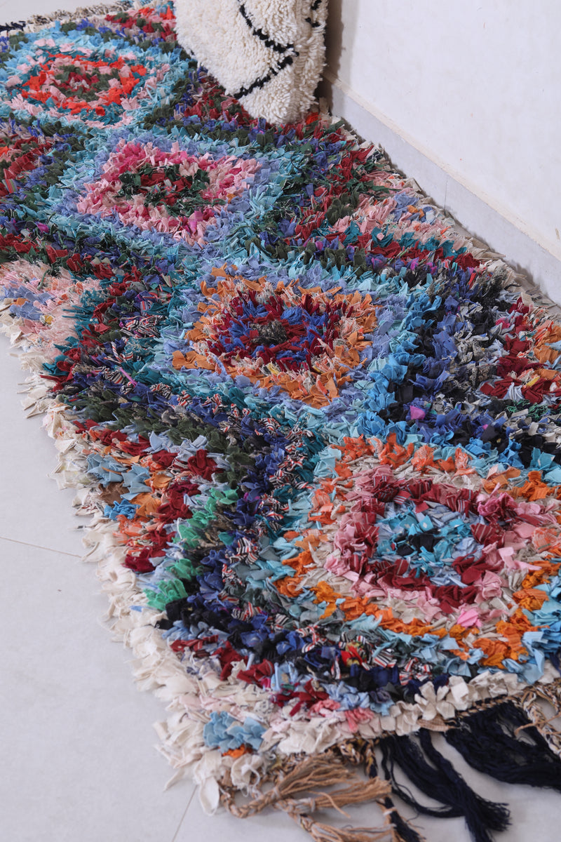 Vintage handmade moroccan berber runner rug  2.5 FT X 6.6 FT