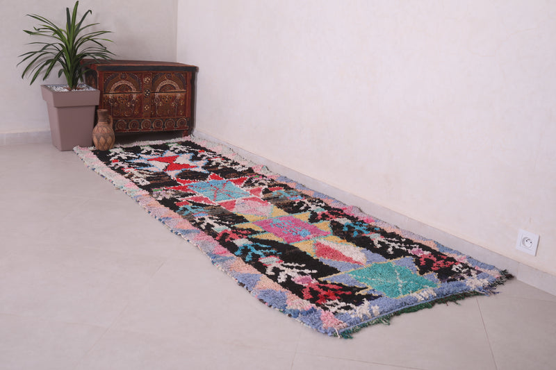 Colorful Berber runner rug 3 x 8.4 Feet