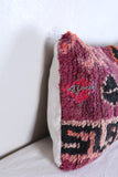 Two moroccan handwoven rug pillows