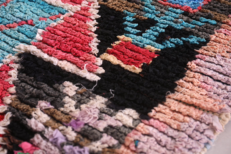 Colorful Berber runner rug 3 x 8.4 Feet