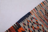 Moroccan handwoven kilim 3.6 FT X 3.6 FT