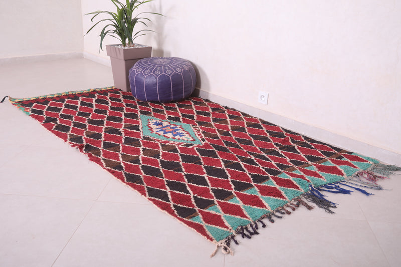 Moroccan rug kilim 4.2 FT X 7.9 FT