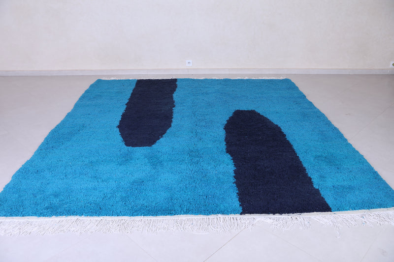 Contemporary Sky Rug - Moroccan Area Rug - Handmade Berber Rug - Custom Rug - custom moroccan rugs