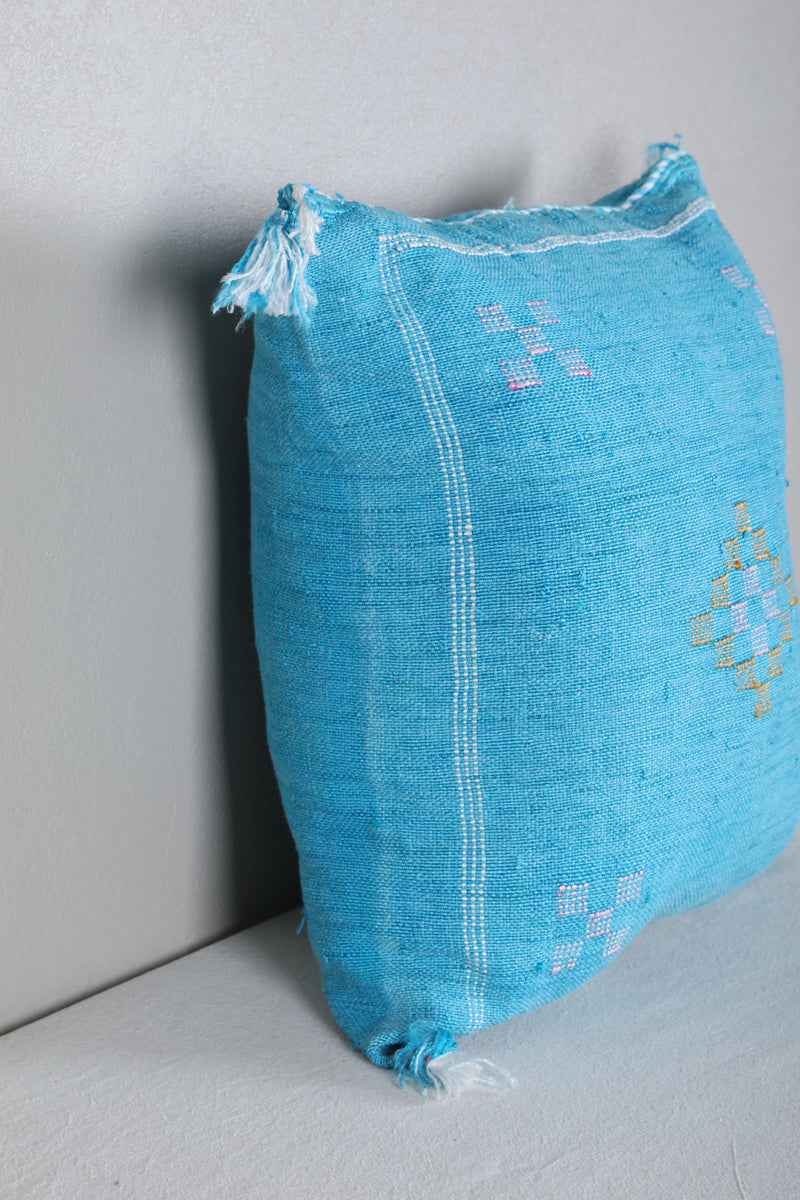 Moroccan blue sky Pillow 18.5 INCHES X 18.5 INCHES