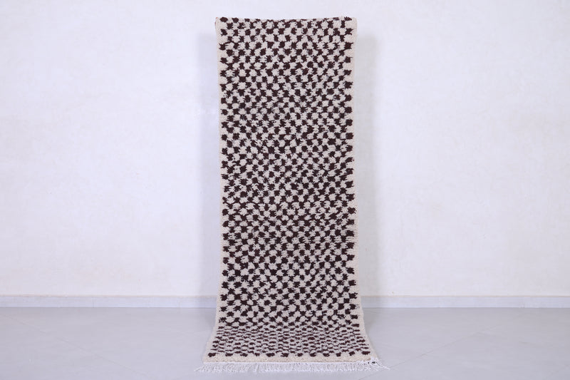 Runner Moroccan Rug - Custom Checkered rug