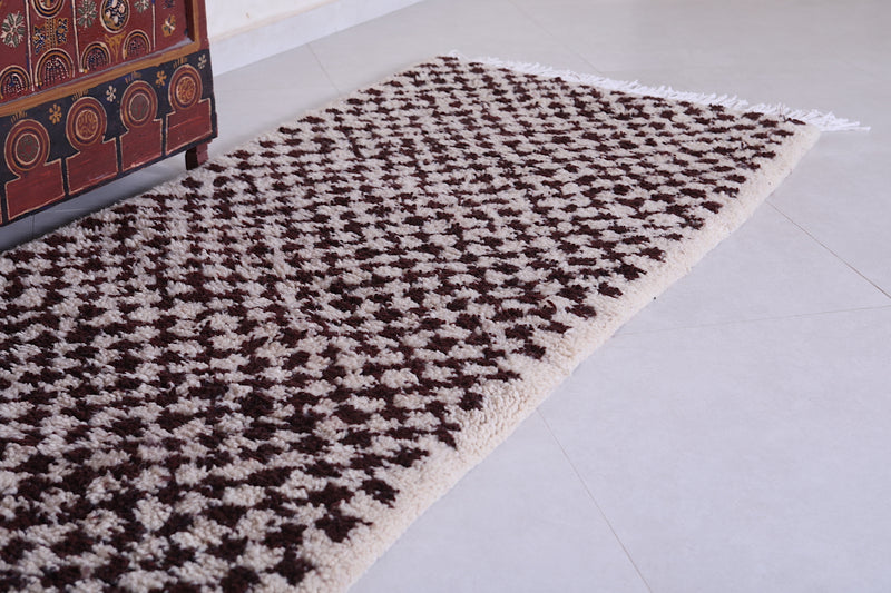 Runner Moroccan Rug - Custom Checkered rug