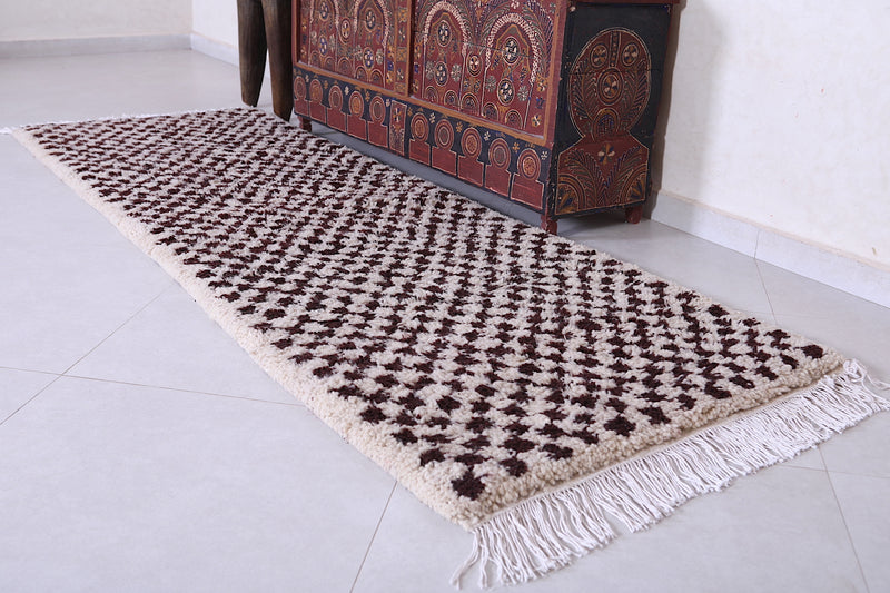 Runner Moroccan Rug - Custom Checkered rug