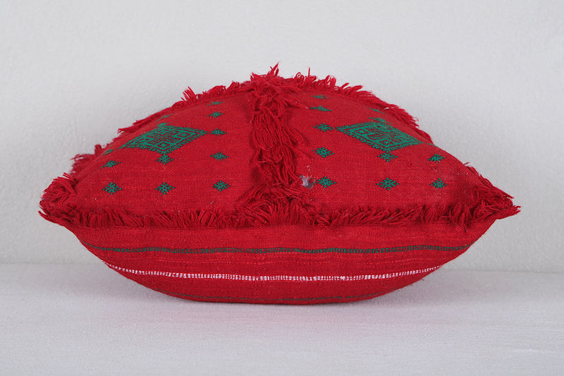 Moroccan red Pillow 14.9 INCHES X 18.1 INCHES