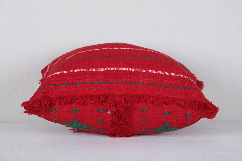 Moroccan red Pillow 14.9 INCHES X 18.1 INCHES