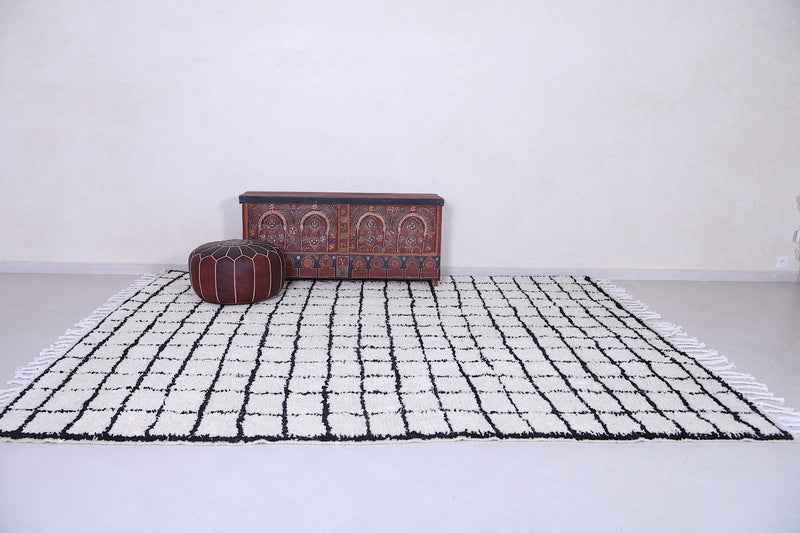 Custom berber area rug - Handmade moroccan plaid carpet