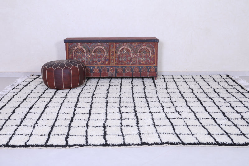 Custom berber area rug - Handmade moroccan plaid carpet