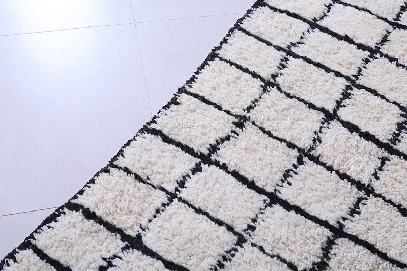 Custom berber area rug - Handmade moroccan plaid carpet