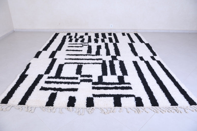 Black and white Rug - Handmade Berber Rug - Custom area rug