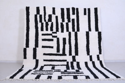 Black and white Rug - Handmade Berber Rug - Custom area rug