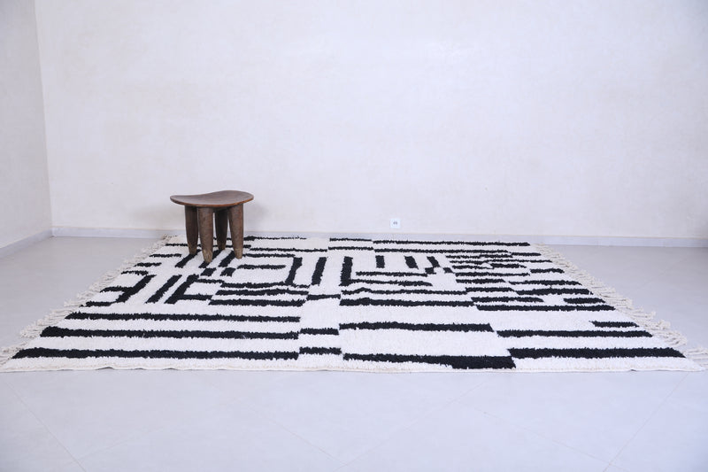 Black and white Rug - Handmade Berber Rug - Custom area rug