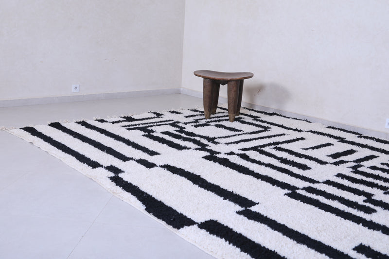 Black and white Rug - Handmade Berber Rug - Custom area rug