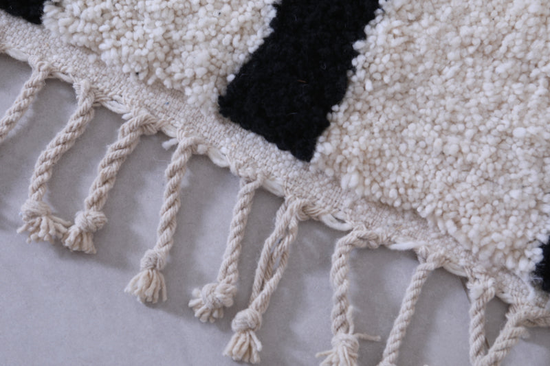 Black and white Rug - Handmade Berber Rug - Custom area rug