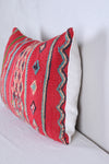 Two moroccan handwoven rug pillows