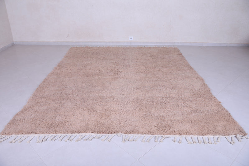 Moroccan Terracotta rug - Custom Wool rug - Plain Terracotta rug