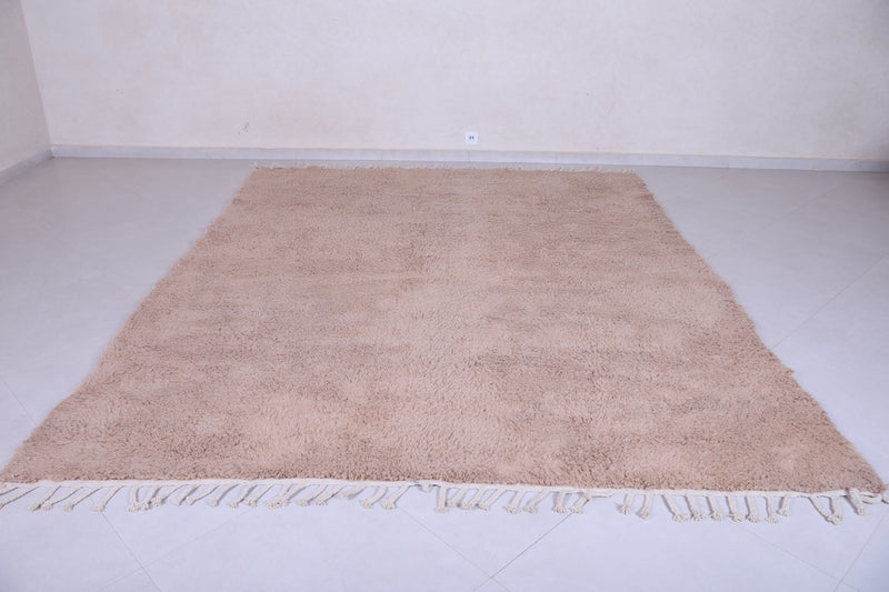 Moroccan Terracotta rug - Custom Wool rug - Plain Terracotta rug